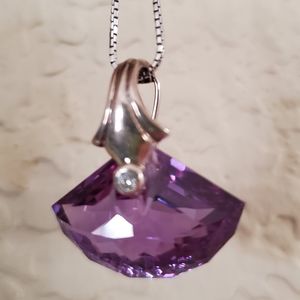 NIB PEORA SIM Alexandrite strlng pendant/earrings